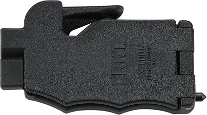 CRKT Exitool Emergency Multitool: Automotive Safety, Seat Belt Strap Cutter, Steel Window & Glass Breaker, Clips to Seat Belt 9031