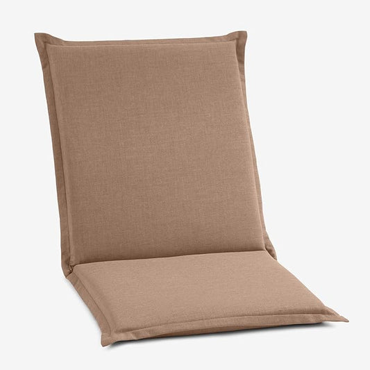 BrylaneHome Hinged Back & Seat Cushion - 21.5" H Seat Back - Patio & Outdoor - Water, Stain & Fade Resistant - Khaki