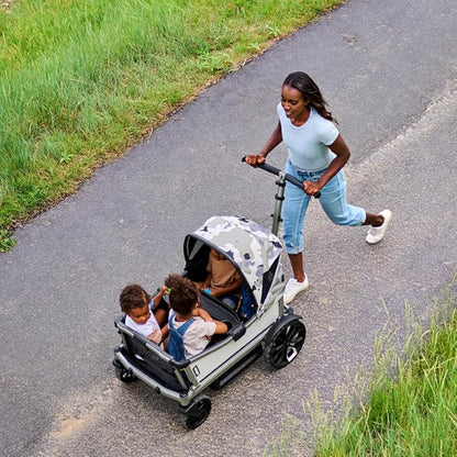 Veer Cruiser City XL | Premium Urban Wagon Stroller for Babies, Toddlers, and Kids | Traditional Stroller Push Steering | JPMA Certified | Lightweight and Collapsible | 4 Seater