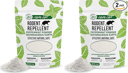 Mighty Mint Rodent Repellent Pest Control, Diatomaceous Earth Peppermint Pest Powder, 1 lb (Pack of 2)