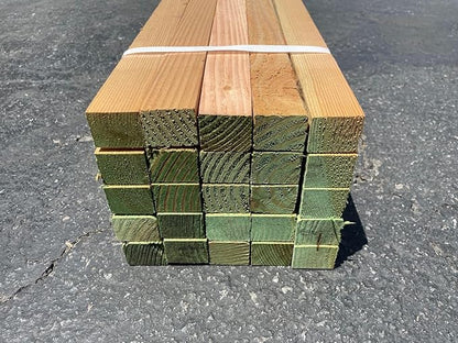 Sandbaggy 48" Wooden Grading Stakes - Heavy Duty for Construction, Gardening, Surveying, Concrete Forms - Chisel Point, Douglas Fir Wood - Made in The USA (100 Stakes)