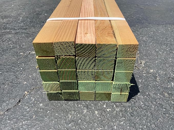 Sandbaggy 48" Wooden Grading Stakes - Heavy Duty for Construction, Gardening, Surveying, Concrete Forms - Chisel Point, Douglas Fir Wood - Made in The USA (50 Stakes)
