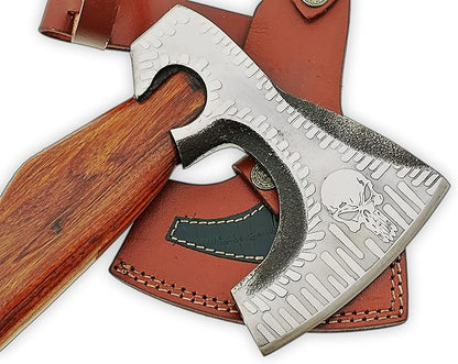 Carbon Steel Blade Viking Axe Hatchet Tomahawk Hunting Knife Camping Outdoor. SM144