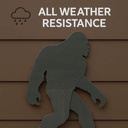 Giant 7 Foot Bigfoot Yard Decoration – All-Weather Durable PVC Sasquatch Silhouette | Outdoor Lawn & Garden Sculpture, Rustic Patio & Cabin Decor