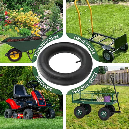16x6.50-8 Inner Tube 16x7.50-8 Heavy Duty Replacement Tire Tubes with Straight Valve Stem for Mowers, Golf Cart, Tractor, Garden Trailer - 2 Pack
