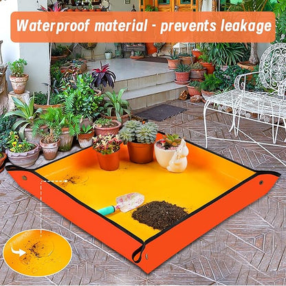 3PCS 26.8" x 26.8" Repotting Mats for Indoor Plant Transplant Control Mess Best Gardening Gift for Plant Lovers