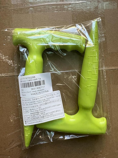 2pcs Seed Planter Tool, 6.9" Dibber Garden Tool, Plastic Seed Dibbler for Planting, Bulb Digger Garden Planter with Handle for Sowing Seeds, Planting, Bulbs, Digging (Light Green)