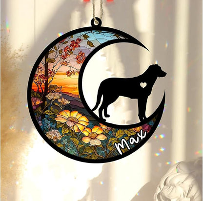 Personalized Dog Memorial, Custom Name Beauceron Dog Christmas Ornament with Name, Custom Breeds, Pet Loss Light Catcher, Gifts for Lovers Loss of Pet Sympathy on Mothers Day Christmas