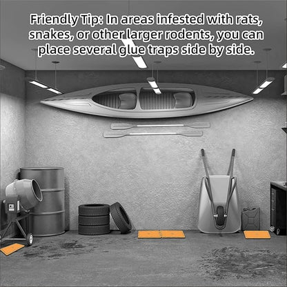 16 Pack Sticky Mouse Trap Rat Traps Indoor, Peanut Taste Pheromone Mouse Traps Indoor for Home, Glue Sticky Traps for Mice and Rats, Snake(Large Size)