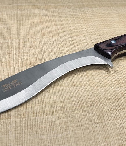 JXE JXO 13.2" Machete, Full Tang Machete for Cutting Trees Heavy Duty, 1065 High Manganese Steel with Nylon Sheath for Yard Work, Bushcraft and Outdoor