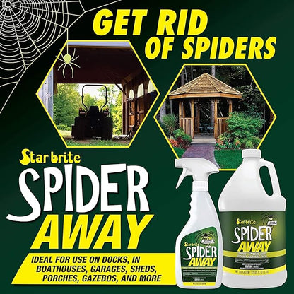 STAR BRITE Spider Away – Simply Chase Away Pesky Spiders & Keep Them Away - Ideal for Homes, Garages, Docks, Patios, Boathouses & More