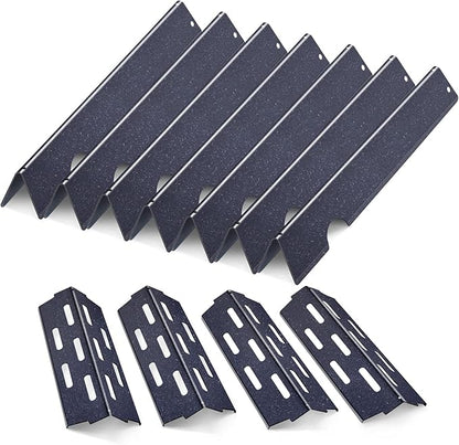 Grill Flavorizer Bars for Weber Genesis II E-410, S-410, LX E-440, S-440, Weber Genesis 2 66041, 66033, 66796, Heat Deflectors BBQ Gas Grill Replacement Parts, 17” Porcelain Steel Flavor Bars