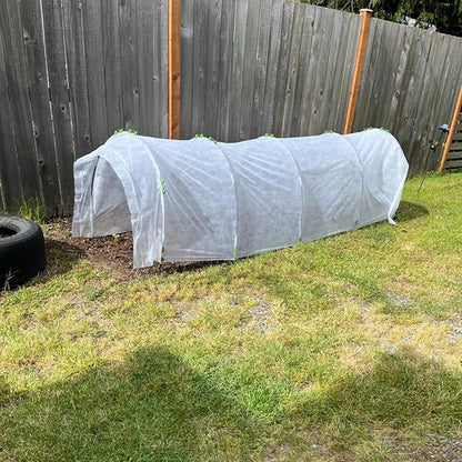 Greenhouse Hoops Grow Tunnel, 5 Sets of 7FT Garden Hoops for Raised Beds, Rust-Proof Fiberglass Frame for Garden Netting, Greenhouse Kit, Plant Shade Cloth, Plant Row Cover, 25 pcs