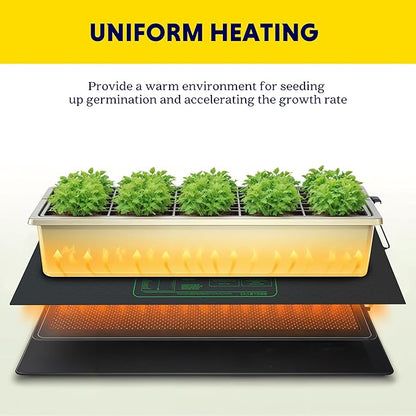 iPower Waterproof Seedling Heat Mat 48" x 20", ETL Certified Durable Germination Heating Pad, for Seed Starting Propagation