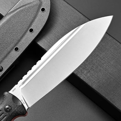 Eafengrow EF149 Fixed Blade Knife N690 Steel Blade Colorful G10 Handle Full Tang EDC Straight Knife for Hunting Camping Adventure