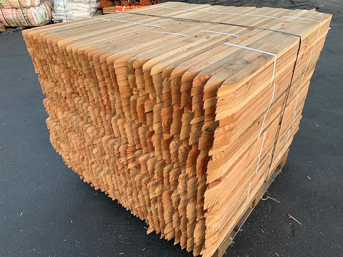 Sandbaggy 48" Wooden Grading Stakes - Heavy Duty for Construction, Gardening, Surveying, Concrete Forms - Chisel Point, Douglas Fir Wood - Made in The USA (2100 Stakes - 2 Pallets)