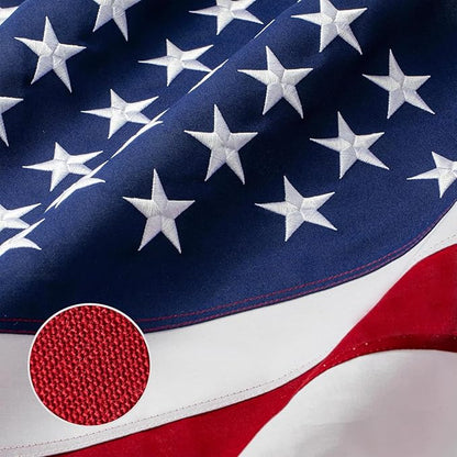 American Flag 4x6ft Ultra Durable for Outside, TearProof Spun Polyester, Embroidered Stars, Brass Grommets, Perfect for Outdoor US Flag, Show Your Patriotism with Long-Lasting Quality