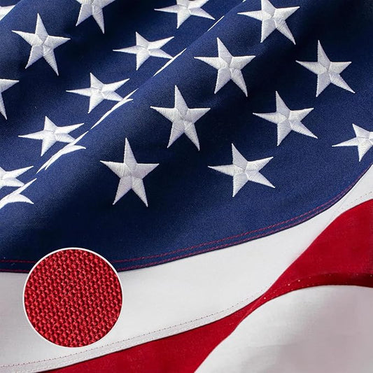 American Flag 4x6ft Ultra Durable for Outside, TearProof Spun Polyester, Embroidered Stars, Brass Grommets, Perfect for Outdoor US Flag, Show Your Patriotism with Long-Lasting Quality