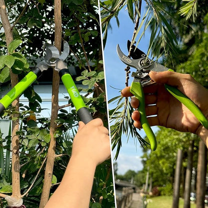 Loppers for Tree Trimmer 15" Branch Cutter Bypass Tree Clippers Rust-Resistant Blade,Tree Loppers Up to 1.5" Diameter Cut Capacity,Pruning Shears with Shock-Absorbing Handle,Gardening Pruners Tools
