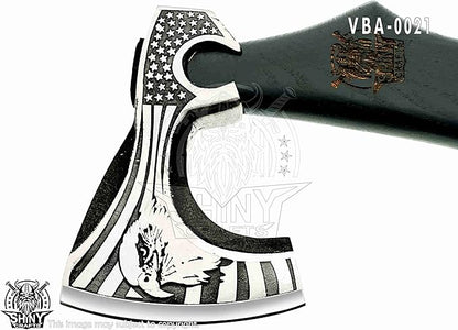 SHINY CRAFTS-Axes Berserker Axe Hatchet Tomahawk Battle Axe-Handmade Viking Axe with Carbon Steel Head with Ashwood Handle Viking Gifts for Men with Premium Quality Leather Sheath (SCA 21)