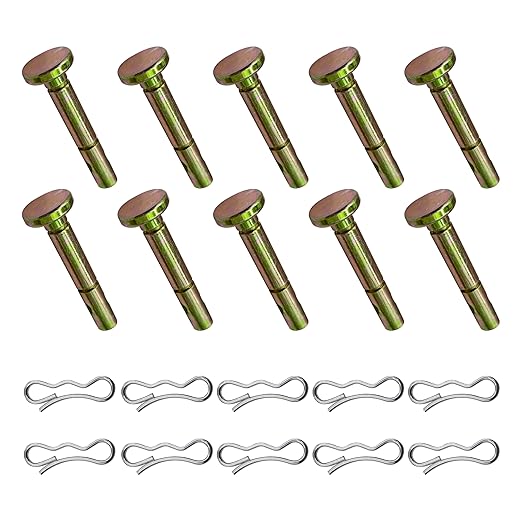 10 pcs 738-04124 Shear Pins and 10 pcs 714-04040 Cotter Pins Replacement Kit for MTD Craftsman Cub Cadet Troy Bilt SnowBlowers