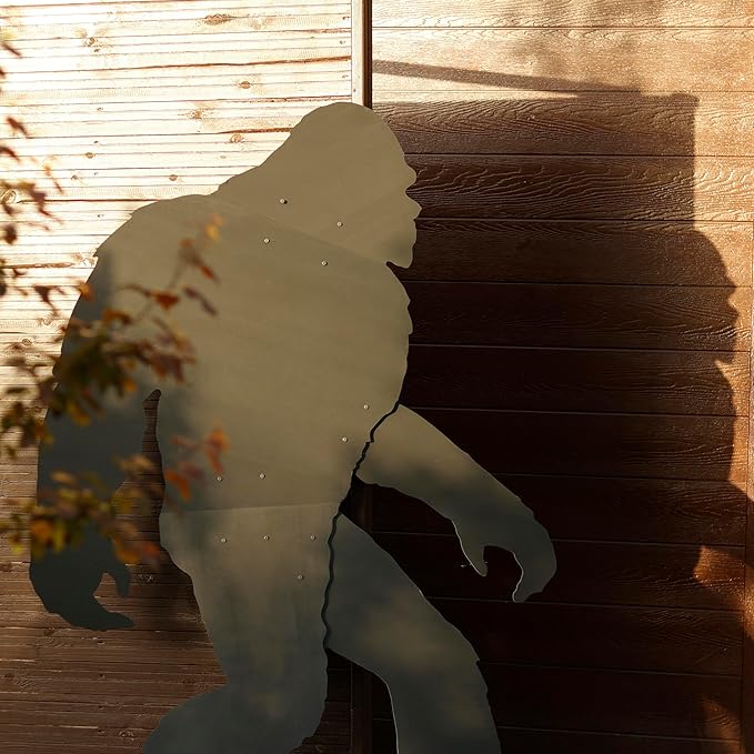Giant 7 Foot Bigfoot Yard Decoration – All-Weather Durable PVC Sasquatch Silhouette | Outdoor Lawn & Garden Sculpture, Rustic Patio & Cabin Decor