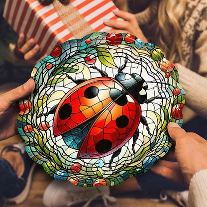 Ladybug Wind Spinner, Ladybug Wind Spinner Hanging for Yard and Garden, Unique Gift Wind Spinner, 3D Hanging Wind Spinner Outdoor