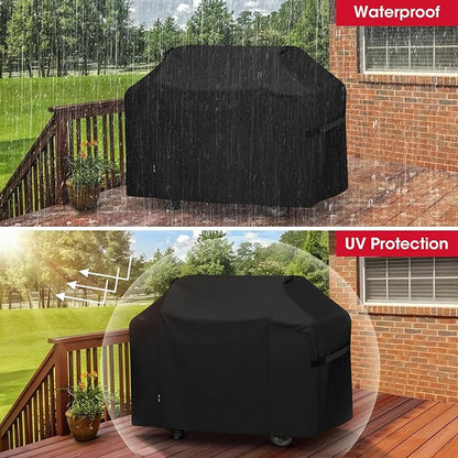 Unicook 65 Inch Grill Cover for Weber Genesis II 400 Series, 4 Burner BBQ Cover for Outdoor Grill, Heavy Duty Waterproof Fade Resistant, Compared to Weber 7131