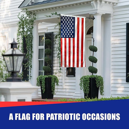 Super Tough 30ft x 50ft Nylon American Flag | Embroidered Stars and Sewn Stripes | Brass Grommets | Heavy-Duty Outdoor Flag | Fade Resistant American Flag Made in USA | All Weather Nylon