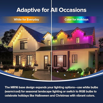 LUTEC Solid Brass Low Voltage Landscape Lighting, 12V Heavy Duty Waterproof Landscape Spotlights Bronze, Wired Uplights Outdoor Fixtureswith ABS Spike, Garden Yard Pathway Tree Without Bulb, 6 Pack