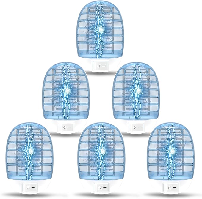 6 Packs Bug Zapper Indoor, Fly Traps for Indoors, Insect Traps for Home Mosquito Killer for Kids & Pets, Home, Kitchen, Bedroom, Baby Room, Office-2