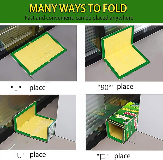 Ezoon 36 Pack Large Mouse Glue Traps with Enhanced Stickiness, Sticky Rat Traps, Sticky Snake Trap, Mouse Traps Sticky Pad Board for House Indoor Outdoor, Easy to Set, Extra Large (8.3" x 12")