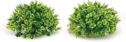 BEGONDIS 2Pcs Aquarium Decorations Fish Tank Artificial Green Water Plants Made of Soft Plastic