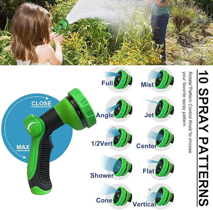 75Ft Metal Garden Hose durable stainless steel Water Hose, flexible, lightweight hose is resistant to kinks and tangles.With 10-way nozzle, strong 3/4” metal fittings, and a Stop Valve.