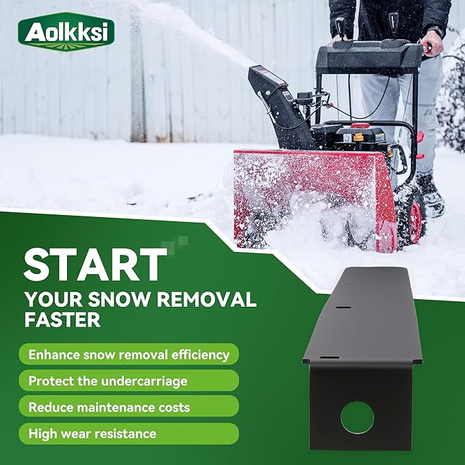 790-00120-0637 24" Snow Blower Shave Plate/Scraper bar Replacement for MTD 2 Stage Snow Thrower 784-5581A