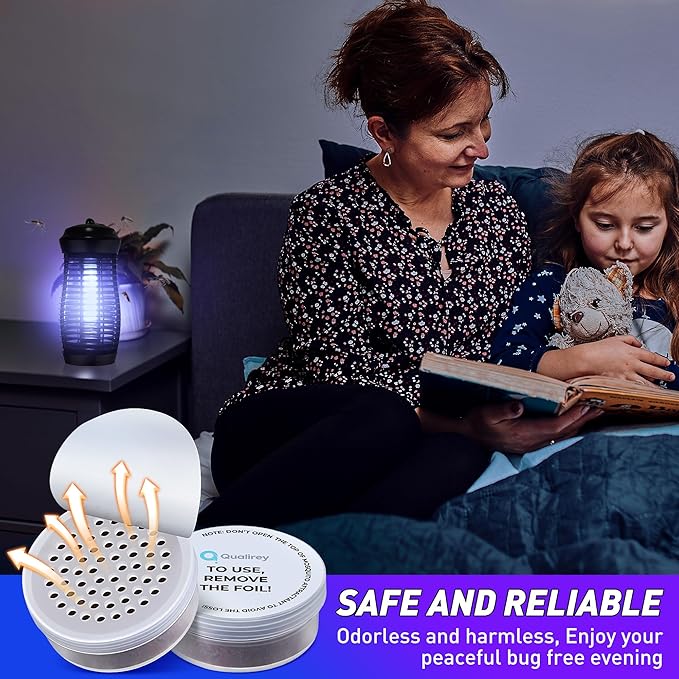 Qualirey 10 Pcs Mosquito Attractant for Bug Zapper, Each Last 60 Day Pest Lure Mosquito Trap Fly Biting Insect Bait Refill High Catch Rate Compatible with DynaTrap and All Insect Trap Indoor Outdoor