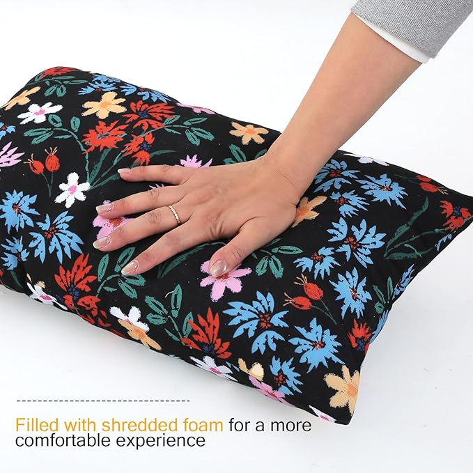 idee-home Outdoor Pillows with Inserts Included, Patio Outside Lumbar Pillows Waterproof Set of 2, 12 x 20 inch