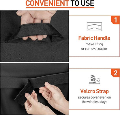 Arcedo Grill Cover Compatible with Traeger 33-Inch Flatrock Flat Top Gas Griddle, Heavy Duty Waterproof Outdoor BBQ Cover Full Length Weatherproof Grill Accessory BAC751