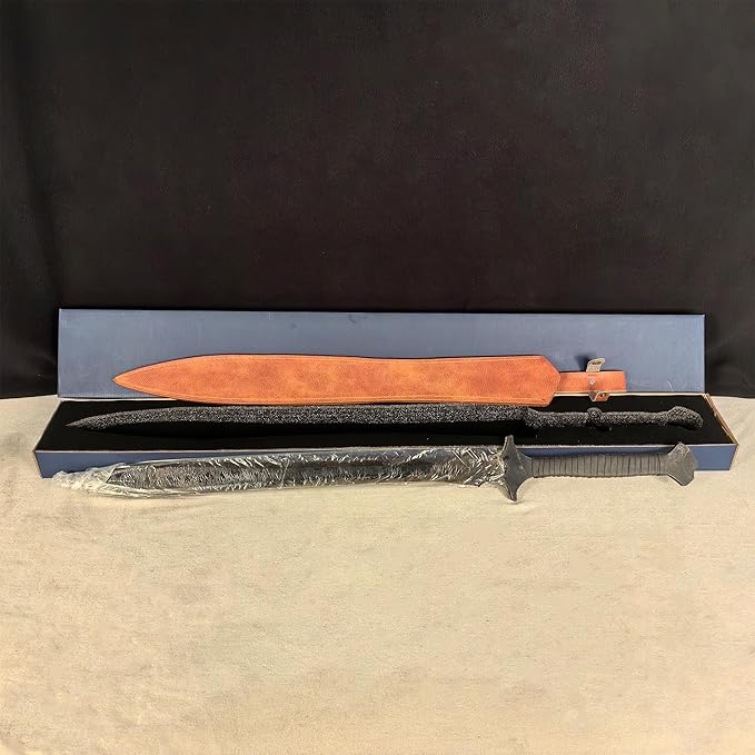 SV Handmade cast Manganese Steel Chopping Blade Sword, Full Tang, Outdoor, Hunting, Camping, Hiking, Survival, with Protective Cover, Multiple Styles to Choose from