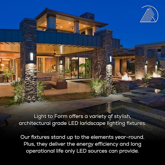 Light to Form® | Luxury Brass Luna II | Low-Voltage Deck & Step Light 3W | 12V AC | 2700K Bulb | Frosted Lens | Antique Brass Finish | Outdoor Landscape Sconce | Weather Resistant | Energy Efficient