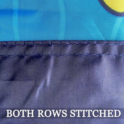 Navy Flag 2x3 Double Sided- Heavy Duty 3 Ply 210D- With Canvas Header & 2 Brass Grommets- Navy Flag 2x3 Outdoor Double Sided Heavy Duty