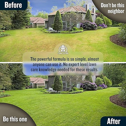 Turf Titan Thatch Buster Lawn Aerator & Grass Dethatcher (1 Gallon) – All-Natural Liquid Soil Loosener & Conditioner for Green Grass – Healthy Soil in 45 Days – Covers Up to 32,000 Sq Ft