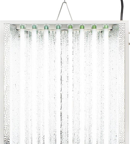 4Ft X 19in 8 Lamps 400W T5 Fluorescent Grow Lights with 40000 Lumens and 6500K Sun Light, Great for VegGrow Stages of Indoor Garden. Fast Growing!
