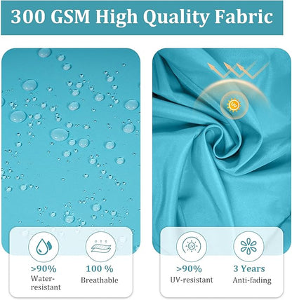 Chaise Lounge Cushions Outdoor Furniture 80 x 26 Inch Patio Lounge Chair Cushions 4'' Thick Waterproof Outdoor Chaise Cushion Weather Resistant Pool Lounger Cushion(Lake Blue)