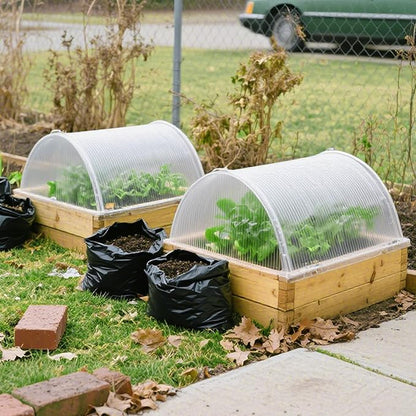 8PCS Polycarbonate Greenhouse Panels, 6' x 4' x 0.16'' Twin-Wall Panels Polycarbonate Sheet, Clear Waterproof UV Protected Corrugated Plastic Roof Panels for Greenhouse Replacement