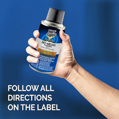 Hot Shot No-Mess! Fogger With Odor Neutralizer 3 Count-1.2 Ounce Cans, Kills Hidden Bugs, No Need To Turn Off Pilot Lights