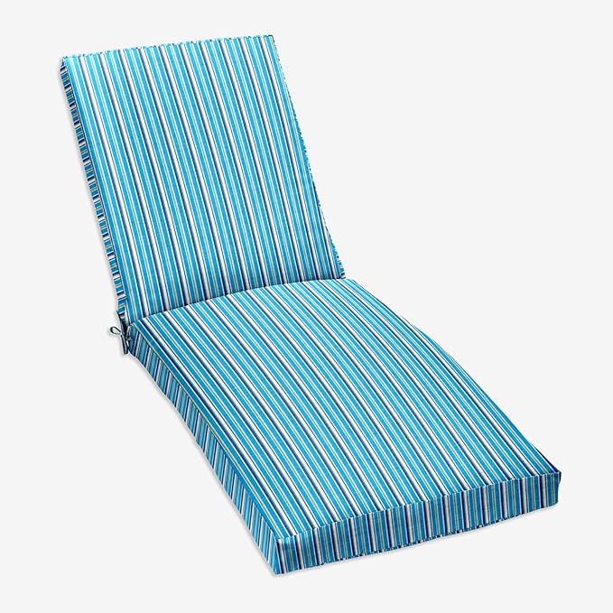BrylaneHome 84" Chaise Cushion - Poppy Stripe