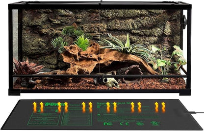 iPower 2 Pack 48" x 20.75" Seeding Heat Mat with Thermostat Temperature Adjustable Knob Durable Warm Hydroponic Plant Germination Starting Pad, Black