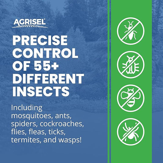 Lambda-Cy Pro 9.7 CS Insect/Pest Control Safe for Poultry Houses, Residential & Commercial, Effective Against 55 Pests, Outdoor/Indoor, Includes 3-Pack of Agrisel Protective Gloves, 32 Ounces