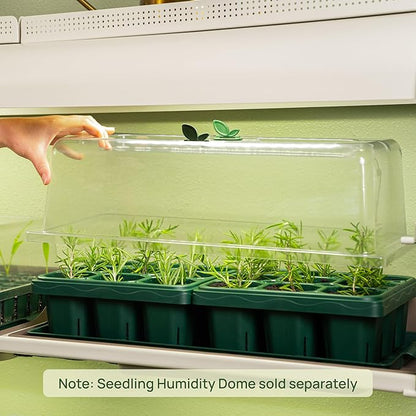 Vego garden Giga Seedling Trays - 2 Pack, 9-Cell UV-Resistant Reusable Starter Trays for Greenhouse/Garden (No Lids)